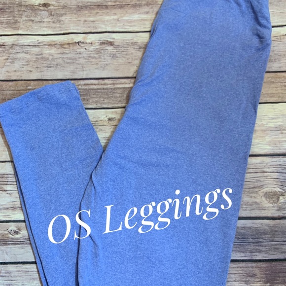 LuLaRoe Pants - LuLaRoe One Size Heathered Periwinkle Leggings